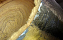 semi-rigid glass wool insulation panel (kraft paper faced) HVAC : GREENWRAP POLY GLASS FIBRE