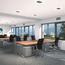 shared workstation for open plan office (4 workstations) ELEKTRON Kembo