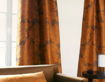silk curtain fabric FLEURS DE PARIS  VEREL DE BELVAL