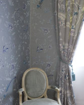 silk curtain fabric ECLECTIC DESIGN DE GOURNAY
