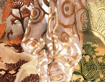 silk sheer curtain fabric CIGUE VEREL DE BELVAL