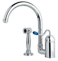 single handle mixer tap for kitchen with pull out spray 3408WS**20 NICOLAZZI