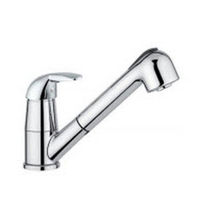single handle mixer tap for kitchen with pull out spray  KROCUS - 8510/1 BELLOSTA rubinetterie
