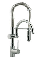 single handle mixer tap for kitchen with pull out spray CUCINA: LL 00062 0 by Luigi Trenti Cisal Rubinetterie