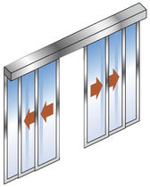 sliding automatic door for commercial buildings  Kaba Gilgen