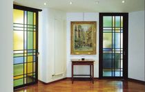 sliding coloured glass panel MONDRIAN PREA
