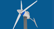 small three-bladed horizontal axis wind turbine XZERES 442SR Aeolus Power 