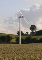 small two-bladed horizontal axis wind turbine GAIA WIND 133-11KW Aeolus Power 
