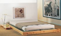 solid wood contemporary tatami double bed NOKIDO Cinius