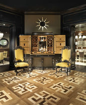 solid wood floor tile FOGLIE D'ORO : GENOVA ARTE BROTTO