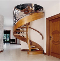 spiral classic staircase (wooden steps and frame) STILYSH: MS-37 Marchewka