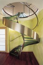 spiral design staircase with lateral stringer PRIVATE VILLA ESSEMME