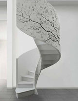 spiral design staircase with lateral stringer SERIE C-NS EDILCO