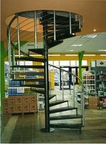 spiral staircase for commercial buildings (metal frame and steps) ATRIUM SYSTEM HEAVY METAL GRAND Atrium