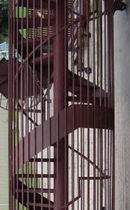 spiral staircase for commercial buildings (metal frame and steps)  STAIRWAYS inc