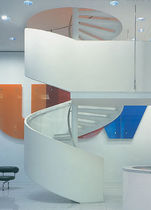 spiral staircase (metal frame and steps) KINGSLEY HOUSE SS 386 SPIRAL Stairs