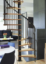 spiral staircase (metal frame and wooden steps) COMBI SYSTEMA