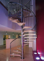 spiral staircase (metal frame and wooden steps) THEOBALD'S ROAD DS9 469 SPIRAL Stairs