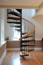 spiral staircase (metal frame and wooden steps) FI Salter Spiral Stair