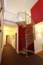 spiral staircase (metal frame and wooden steps) S/102/1 Cast Spiral Stairs
