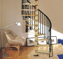 spiral staircase (wooden frame and steps) TIMBER SYSTEMA