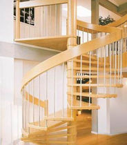 spiral staircase (wooden frame and steps) M5 SERIES: M52 Hangzhou Mansion Material Co., Ltd.