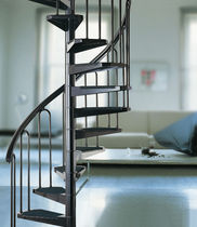 spiral staircase (metal frame and steps) YOUNG: AF26 FONTANOT - ALBINI & FONTANOT