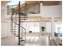 spiral staircase (metal frame and steps) SL8 CAST SCALE