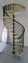 spiral staircase (metal frame and wooden steps) GAMIA WOOD MisterSTEP