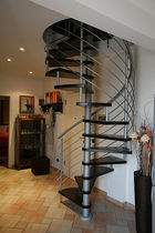 spiral staircase (metal frame and wooden steps) MALDIVE essegi scale