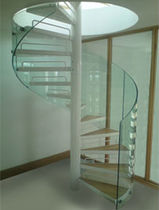 spiral staircase (metal frame and wooden steps) BEDFORDSHIRE Flight Design