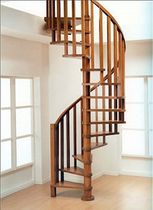 spiral staircase (wooden frame and steps) CLASSIC novalinea spa