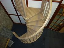 spiral staircase (wooden frame and steps) W/104/1 Cast Spiral Stairs