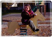spring toy for playground CHEVAL ANTIVANDALISME Euroludique