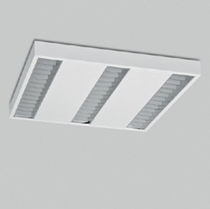 square ceiling mounted fluorescent luminaire (for offices) TRIO REGENT