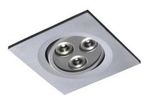 square recessed ceiling LED spotlight (adjustable) GEO S Cristalrecord