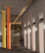 square wall mounted halogen luminaire FLAT (C-W) by Paolo Bistacchi TRE CI LUCE