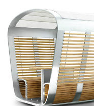 stainless steel and wood gazebo CAPSULE KENKOON