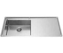 stainless steel kitchen sink with drainer LFPS5117/1V1SL ALPES-INOX