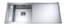 stainless steel kitchen sink with drainer GHOST: LFG104SX ARTINOX