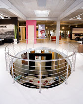 stainless steel mezzanines railing ( for commercial buildings)  Kevala Stairs Limited