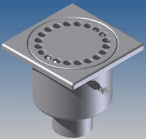 stainless steel shower gully series 100 mm: c1040/1 Caggiati Maurizio Srl