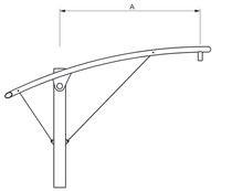 steel bracket for street light CANTILEVER Candela light