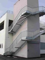 steel fire escape staircase  essegi scale