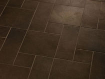 stone look porcelain stoneware floor tile (FloorScore certified, low VOC emissions) MAIN STREET : BISTRO BROWN Crossville