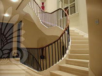 stone quarter-turn masonry staircase LIMEIRA LimeStone Gallery