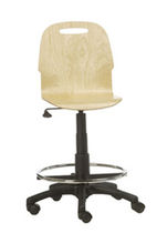 stool for offices with casters MINIPLY A.D.I. Art Design International