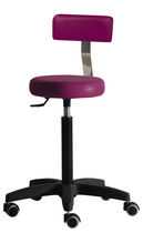 stool with casters for hairdressers (with backrest) GILERA Salon Ambience