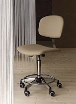 stool with casters for hairdressers (with backrest) IDEAL Medical & Beauty