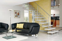 straight marble floating staircase GRA T301 Schmidt Escaliers
